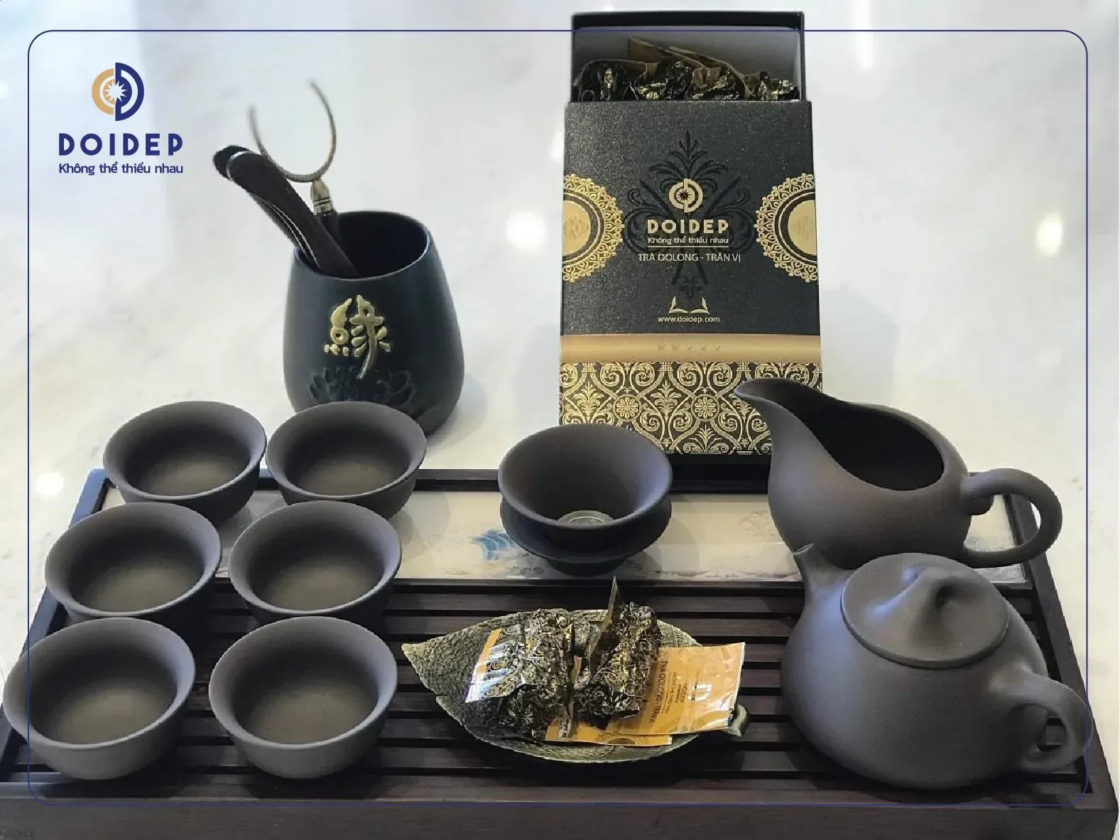 The art of tea drinking illustration | Doi Dep